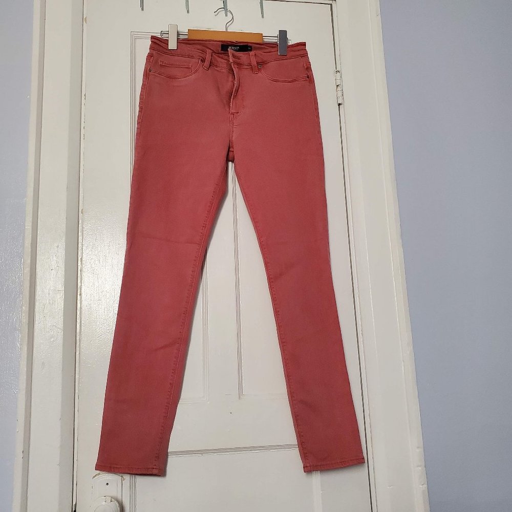 Hudson Super Skinny Denim Jeans Nico Mid-Rise Pink (NWOT)